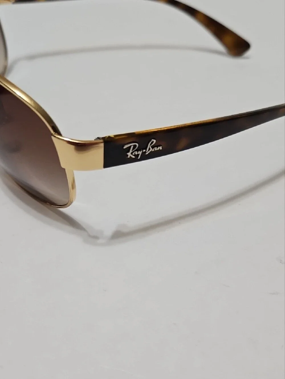 Ray-Ban RB3386 Aviator Gold Brown Gradient 63 Italy w/Case Unisex Frames